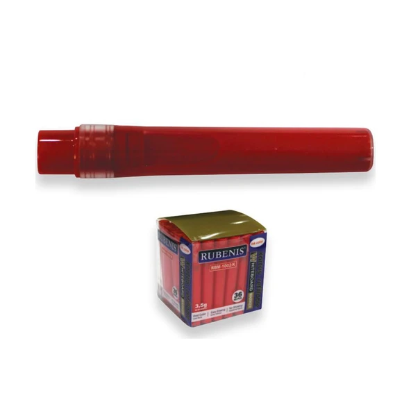 Rubenis Tahta Kalemi Kartuşu Kırmızı Rbm-1002 (36 Lı Paket) ürün görseli 1