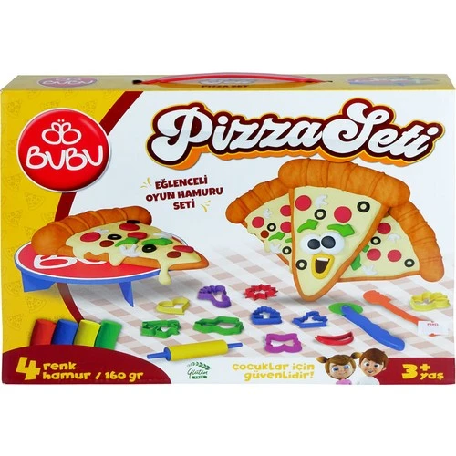 Bu-Bu Oyun Hamuru Seti Pizza (L) Bubu-Oh0011 ürün görseli 1