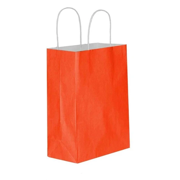 Umur Karton Çanta (Hediye Çantası) 12X32X40 Cm Beyaz 90 Gram Açık Kırmızı 30012888 (50 Li Paket) ürün görseli 1