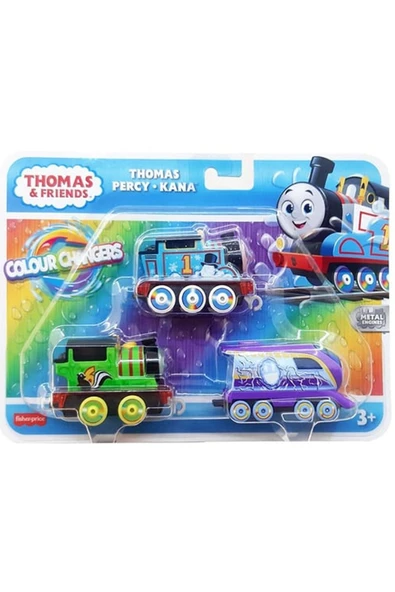 Mattel Oyuncak Thomas ve Arkadaşları Renk Değiştiren Küçük Trenler (3 Lü Paket) Hnp82 ürün görseli 1