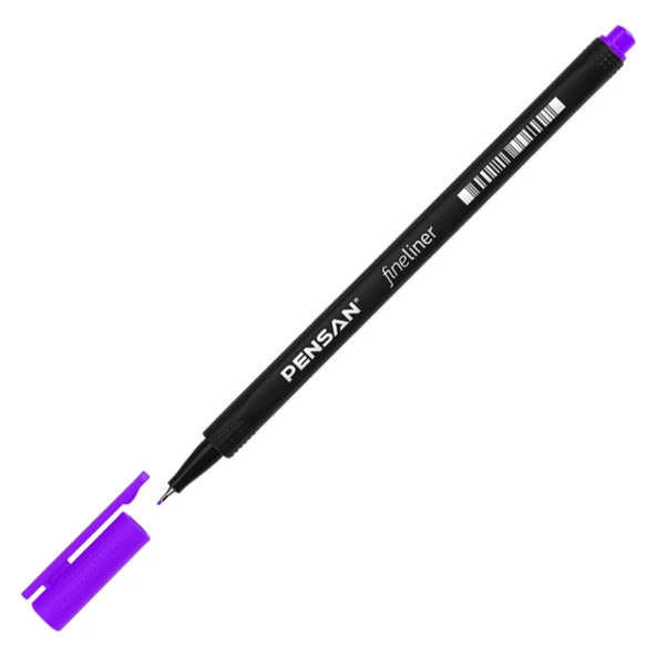 Pensan Fineliner Keçe Uç Kalem 0,4 Mm Mor 6500 (10 Lu Paket) ürün görseli 1