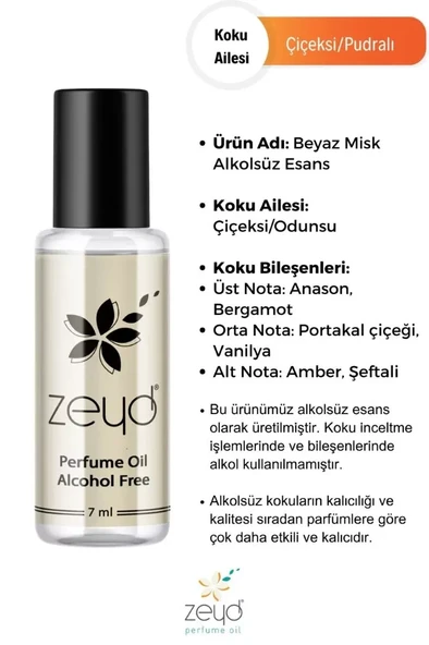 Beyaz Misk - Zeyd Esans 7 ml - Resim 3