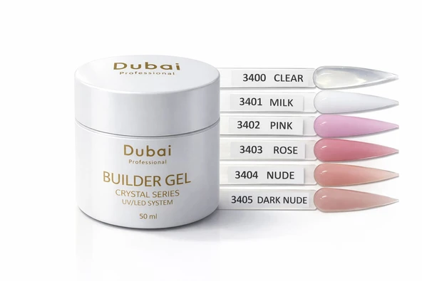 Fontenay Dubai Profesyonel Builder Gel Crystal Series 50ml Clear ürün görseli 1