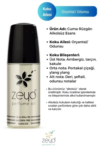 Cuma Rüzgarı - Zeyd Esans 35 ml - Resim 3