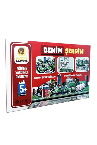 Moon Beavers Benim Şehrim (Şehir Kurma) Ahşap Kutu Oyunu ürün görseli 1