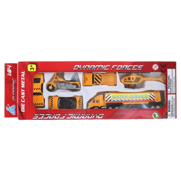 Canem Oyuncak Metal Araba Seti Tırlı 287927 (8 Li Set) ürün görseli 1