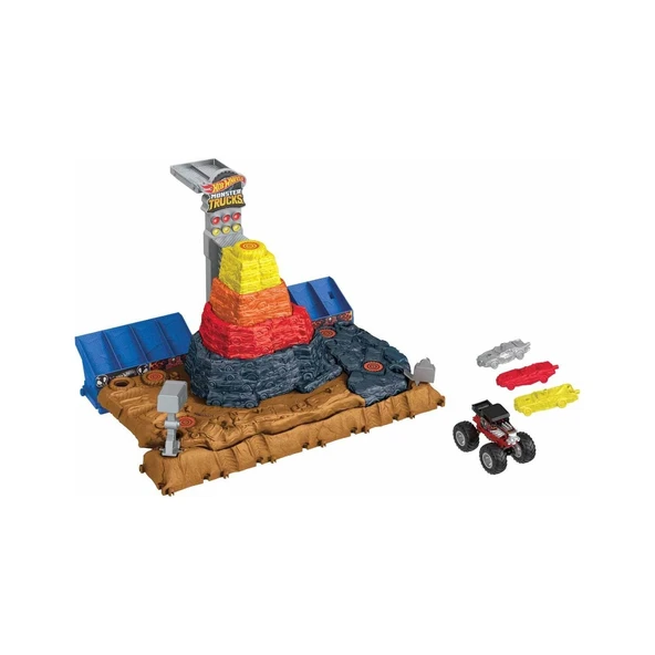 Mattel Oyuncak Hot Wheels Monster Trucks Muhteşem Çarpışma Arenası Oyun Seti Hnb96 ürün görseli 1