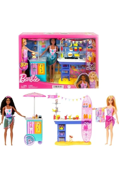 Mattel Oyuncak Barbie Brooklyn Ve Malibunun Sahildeki Yiyecek Standı Mtl-Hnk99 ürün görseli 1