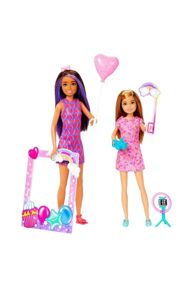 Mattel Oyuncak Barbie Skipper ve Stacie Doğum Günü Eğlencesi Mtl-Hkb12 ürün görseli 1