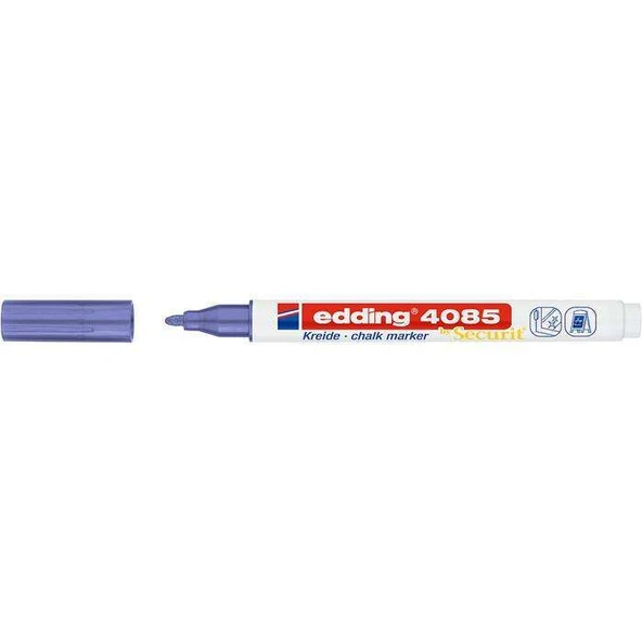 Edding Cam Kalemi 4085 Likit Tebeşir Kalemi (Sıvı Tebeşir) 1-2Mm Metalik Mor (10 Lu Paket) ürün görseli 1