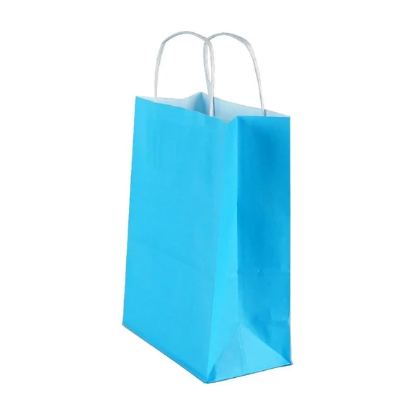 Umur Karton Çanta (Hediye Çantası) 12X32X40 Cm Mavi (50 Li Paket) ürün görseli 1