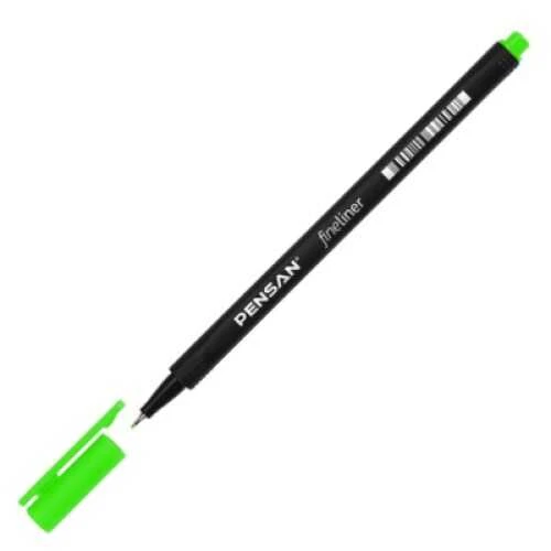 Pensan Fineliner Keçe Uç Kalem 0,4 Mm Açık Yeşil 6500 (10 Lu Paket) ürün görseli 1