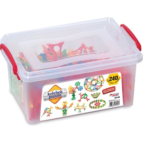 Dede Oyuncak Kelebek Lego Puzzle Küçük Boy Box 240 Parça 03146 ürün görseli 1