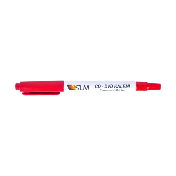 Slm Asetat Kalemi (CD-DVD Kalemi) Kırmızı S Uç (12 Li Paket) ürün görseli 1