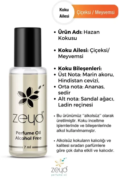 Hazan - Zeyd Esans 7 ml - Resim 3