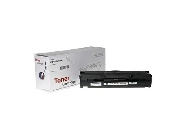 HP W1106A (106A) Muadil Toner Siyah CHIPLİ ürün görseli 1