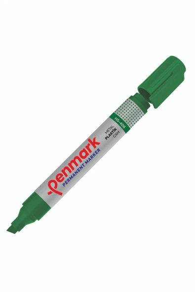 Penmark Permanent Markör Kalem Kesik Uç Yeşil Hs-406 (12 Li Paket) ürün görseli 1