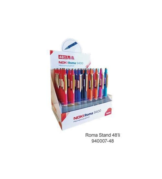 Noki Versatil Kalem (Mekanik Kurşun Kalem) Roma 0.7 Mm 940007-48 (48 Li Stand) ürün görseli 1
