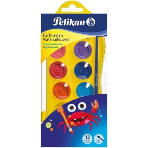 Pelikan Sulu Boya Küçük Boy 12 Renk 701242 ürün görseli 1