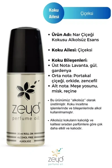 Nar Çiçeği - Zeyd Esans 35 ml - Resim 3