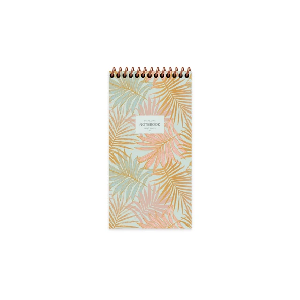 Keskin Color 10X19Cm 80 Yaprak Çizgili Karton Kapak Spiralli Not Defteri La Plume Leaves 385260-99 ürün görseli 1