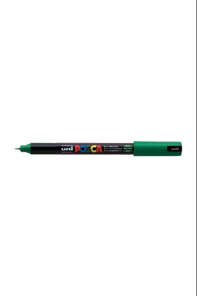 Uni-Ball Markör Boyama Kalemi Posca Su Bazlı Poster 0.7 Mm Yeşil PC-1MR Yeşil N (6 Lı Paket) ürün görseli 1