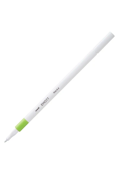 Uni-Ball Akrilik Uçlu Keçeli Kalem Emott 0.4 Mm Fine Açık Yeşil PEM-SY (10 Lu Paket) ürün görseli 1