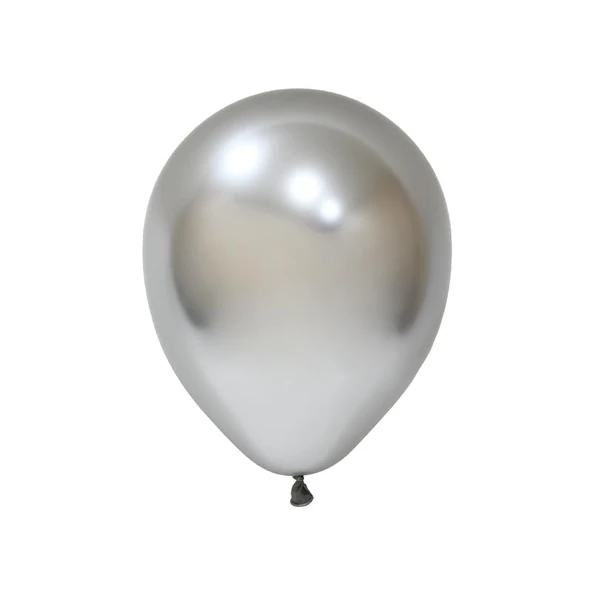 Bafix Balon 12" Krom Silver (50 Li Paket) ürün görseli 1