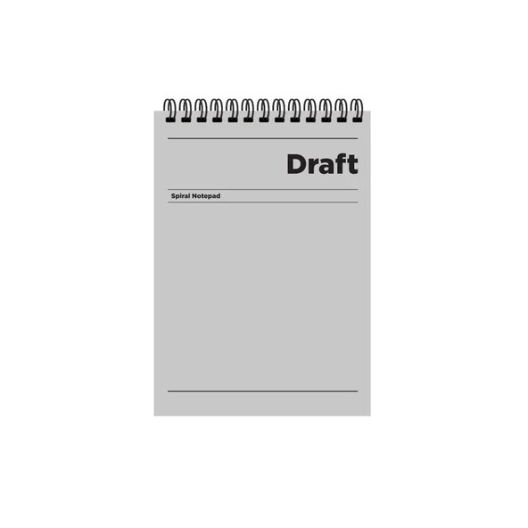 Keskin Color Spiralli Bloknot (Not Defteri) A5 80 Yaprak Çizgili Kağıt Karton Kapak Draft 140541-99 (6 Lı Paket) ürün görseli 1