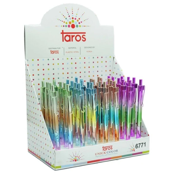 Taros Unick Color Versatil Kalem 0,7 Mm (Mekanik Kurşun Kalem)Metalik Cool 48 Li 6771 (48 Li Paket) ürün görseli 1