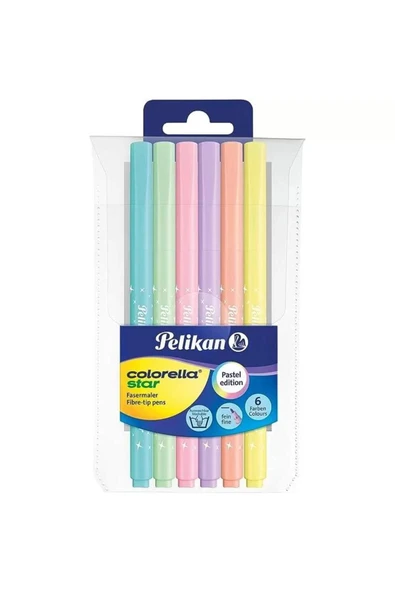 Pelikan Keçeli Kalem Colorella Pastel Jumbo 6 Renk 411 818063 ürün görseli 1