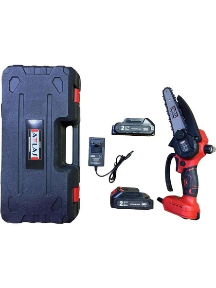 Attlas ATB 21 BT-202C 2x2.0 Ah Çift Akülü Kömürsüz Budama Testeresi 20 W 15 cm - A0104076 ürün görseli 1