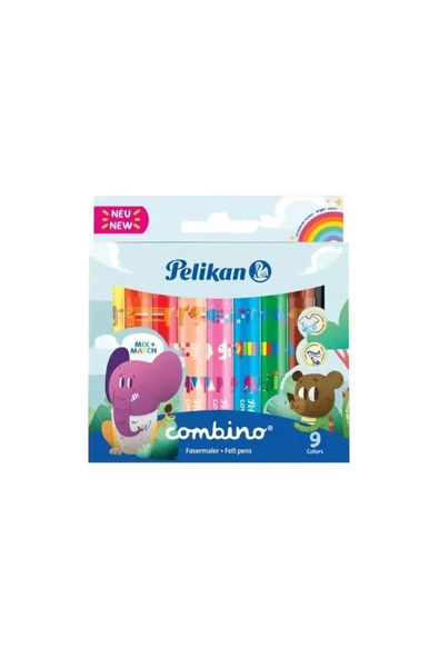Pelikan Keçeli Kalem Combino Super Jumbo 9 Renk 411 814553 ürün görseli 1