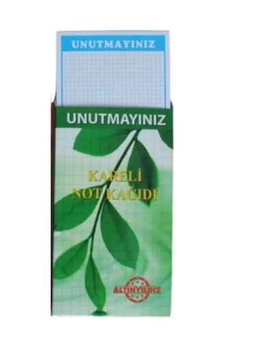 Altınyıldız Unutmayınız Kartı 50 Yaprak Kareli UK-278 (12 Paket) ürün görseli 1