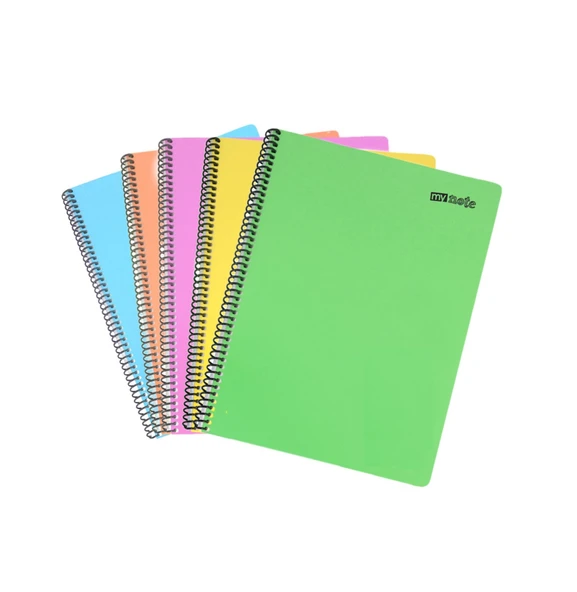 Umur Mynote Spiralli Defter Flex Pastel A5 80 Yaprak Kareli Mfxpa-A580-K (Karışık Renk 1 Adet) ürün görseli 1
