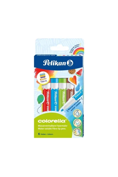 Pelikan Keçeli Kalem Colorella Suda Çözünür 6 Renk 817059 ürün görseli 1