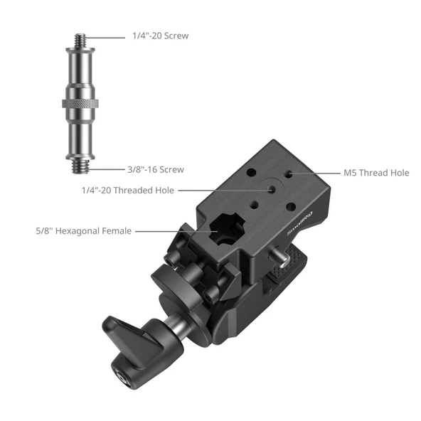 SmallRig 4861 Süper Kelepçe Destek Takımı - Resim 4