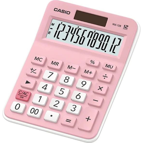 Casio Hesap Makinesi Masa Üstü 12 Hane Pembe ürün görseli 1