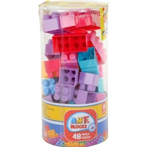Asya Oyuncak Ant Blocks 48 Parça Pastel Renk Lego Ant048-P ürün görseli 1