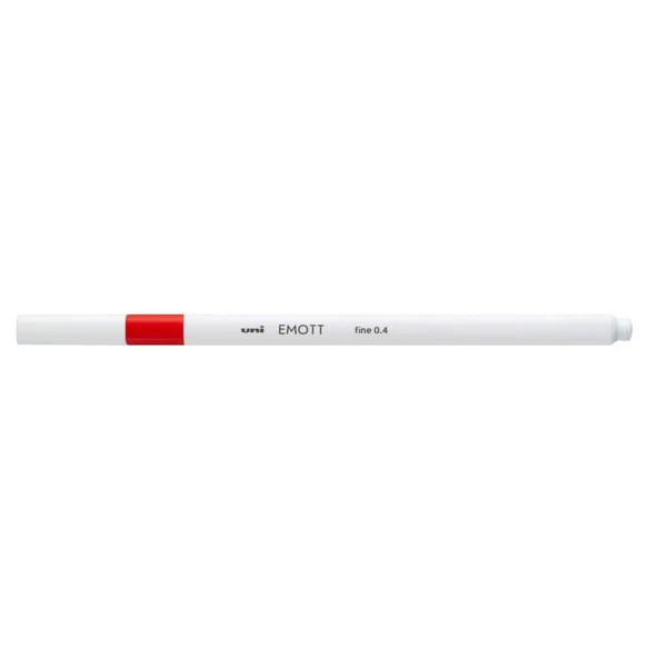 Uni-Ball Akrilik Uçlu Keçeli Kalem Emott 0.4 Mm Fine Kırmızı PEM-SY (10 Lu Paket) ürün görseli 1