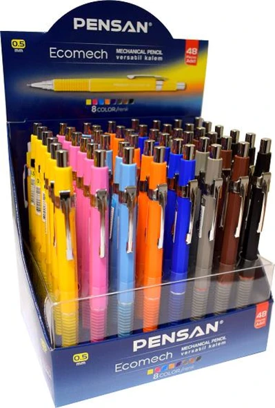 Pensan Versatil Kalem (Mekanik Kurşun Kalem) Ecomech Stand 0.5 Mm (48 Li Paket) ürün görseli 1
