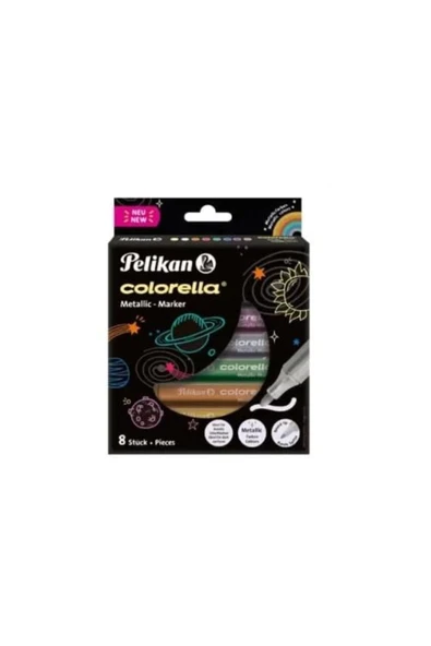Pelikan Keçeli Kalem Colorella Metalik 8 Renk 411 818070 ürün görseli 1