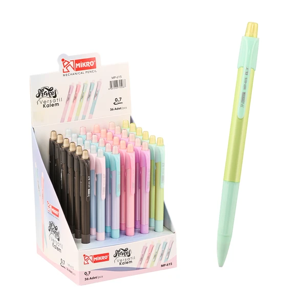 Mikro Versatil Kalem (Mekanik Kurşun Kalem) 0.7 Mm Mp-615 (36 Lı Paket) ürün görseli 1