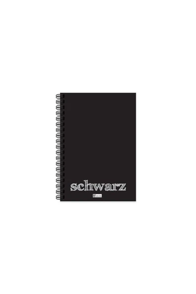 Keskin Color Siyah Defter 14X20Cm 40 Yaprak Çizgisiz Plastik Kapak Spiralli Schwarz 350510-99 ürün görseli 1