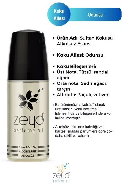 Sultan - Zeyd Esans 35 ml - Resim 3