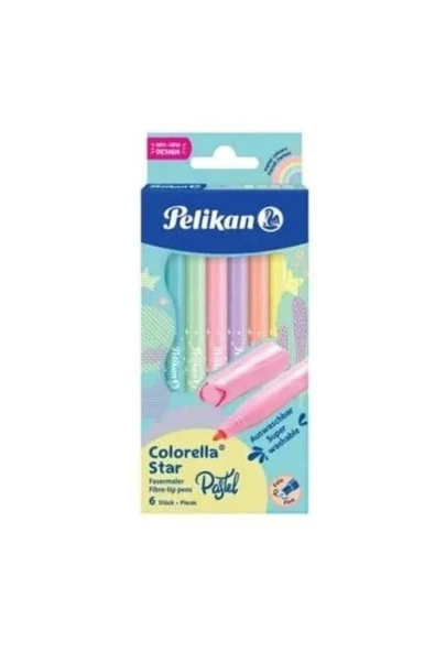 Pelikan Keçeli Kalem Colorella Pastel 6 Renk 822282 ürün görseli 1
