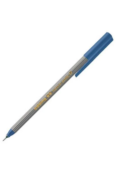 Edding 55 İnce Uçlu Kalem Fineliner Keçeli Kalem 0.3Mm Çelik Mavisi (10 Lu Paket) ürün görseli 1