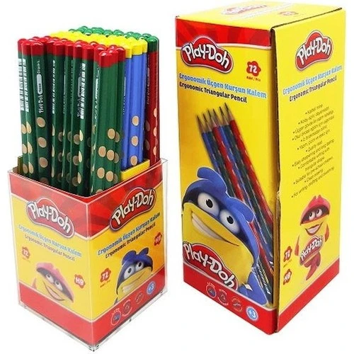 Play-Doh Kurşun Kalem Oluklu Üçgen KK013 (72 Li Paket) ürün görseli 1