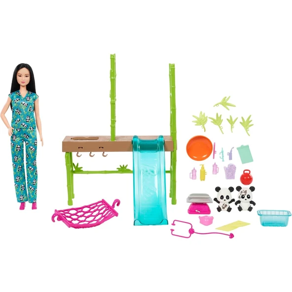 Mattel Oyuncak Barbie Panda Bakımı Oyun Seti Hkt77 ürün görseli 1