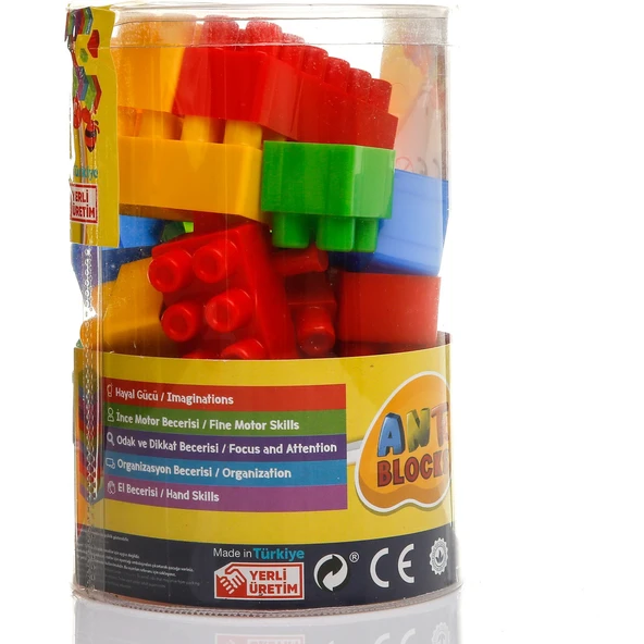 Asya Oyuncak Ant Blocks 34 Parça Lego Ant034 - Resim 2